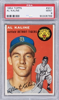 1954 Topps #201 Al Kaline Rookie Card – PSA MINT 9